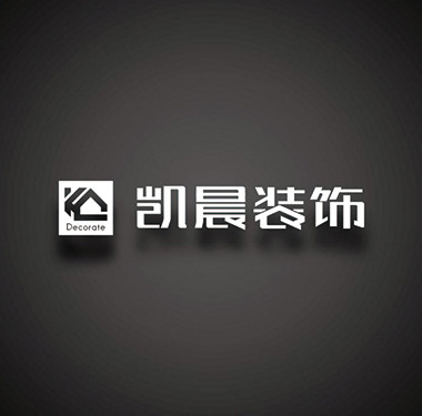 装饰公司logo设计，凯晨装饰品牌logo设计